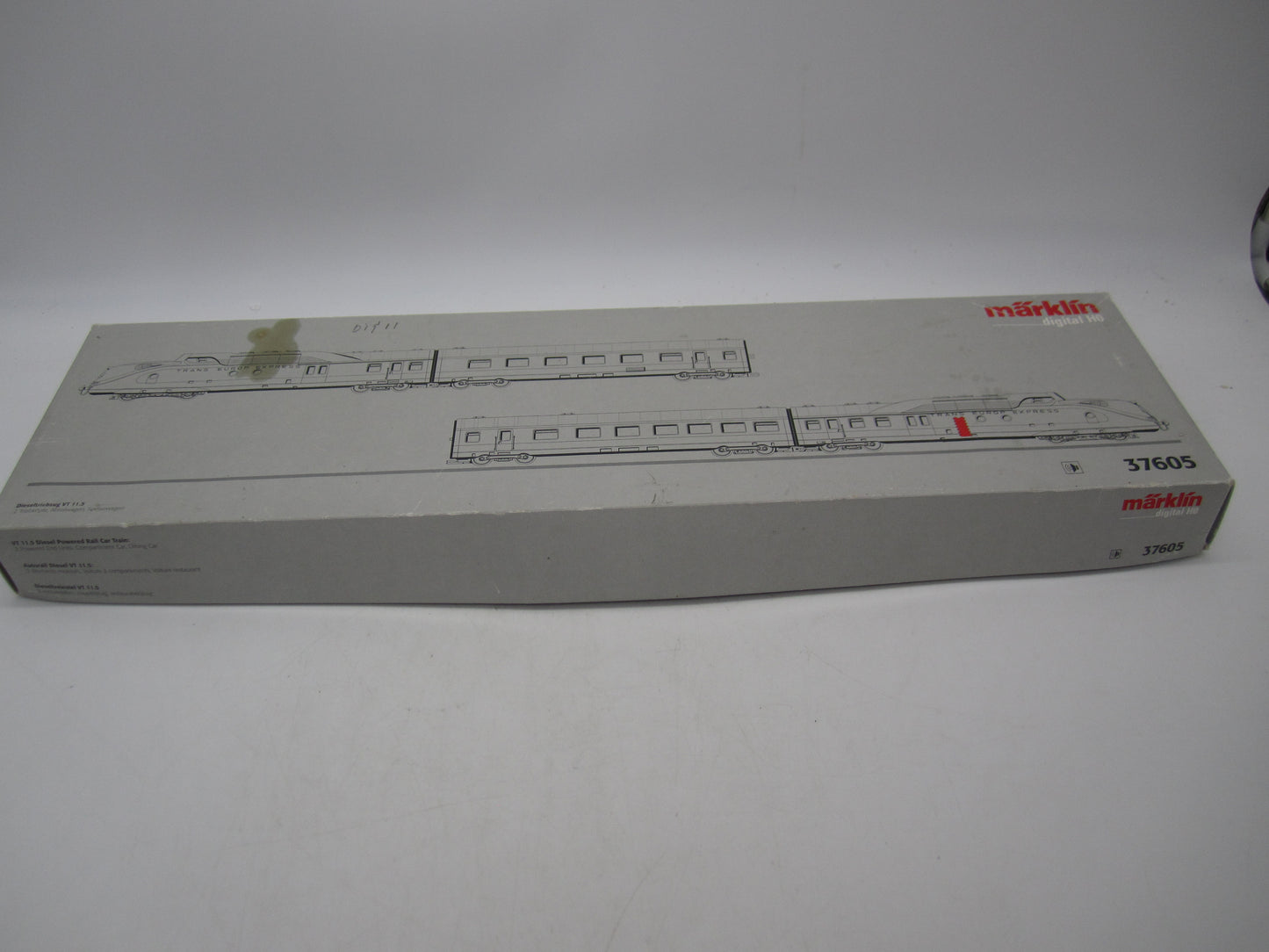 Märklin H0 - 37605 - 4-delig dieseltreinstel VT11.5 TEE van de DB - FX/Sound