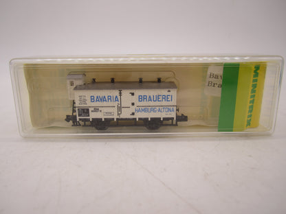 Minitrix N - 13434 - Bierwagen "Bavaria Brauerei" van de Puisische Eisenbahn