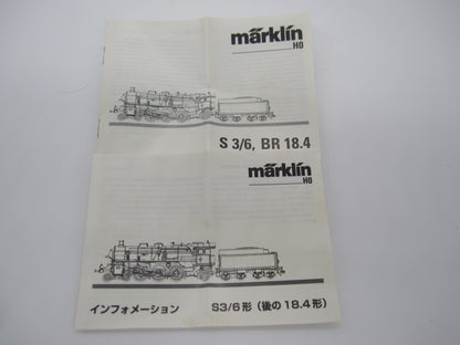 Märklin H0 - 37186 - Stoomloc met tender, S 3/6  van de K.Bay.St.B.
