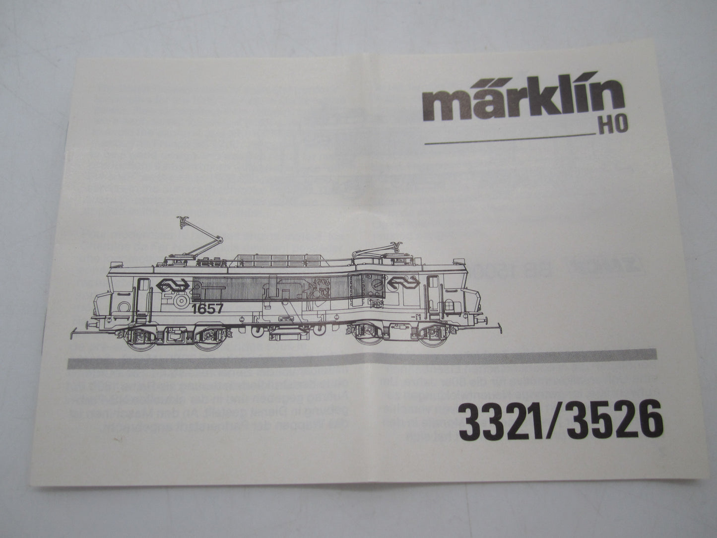 Märklin H0 - 3526 - E-loc, Serie 1600 van de NS - Analoog