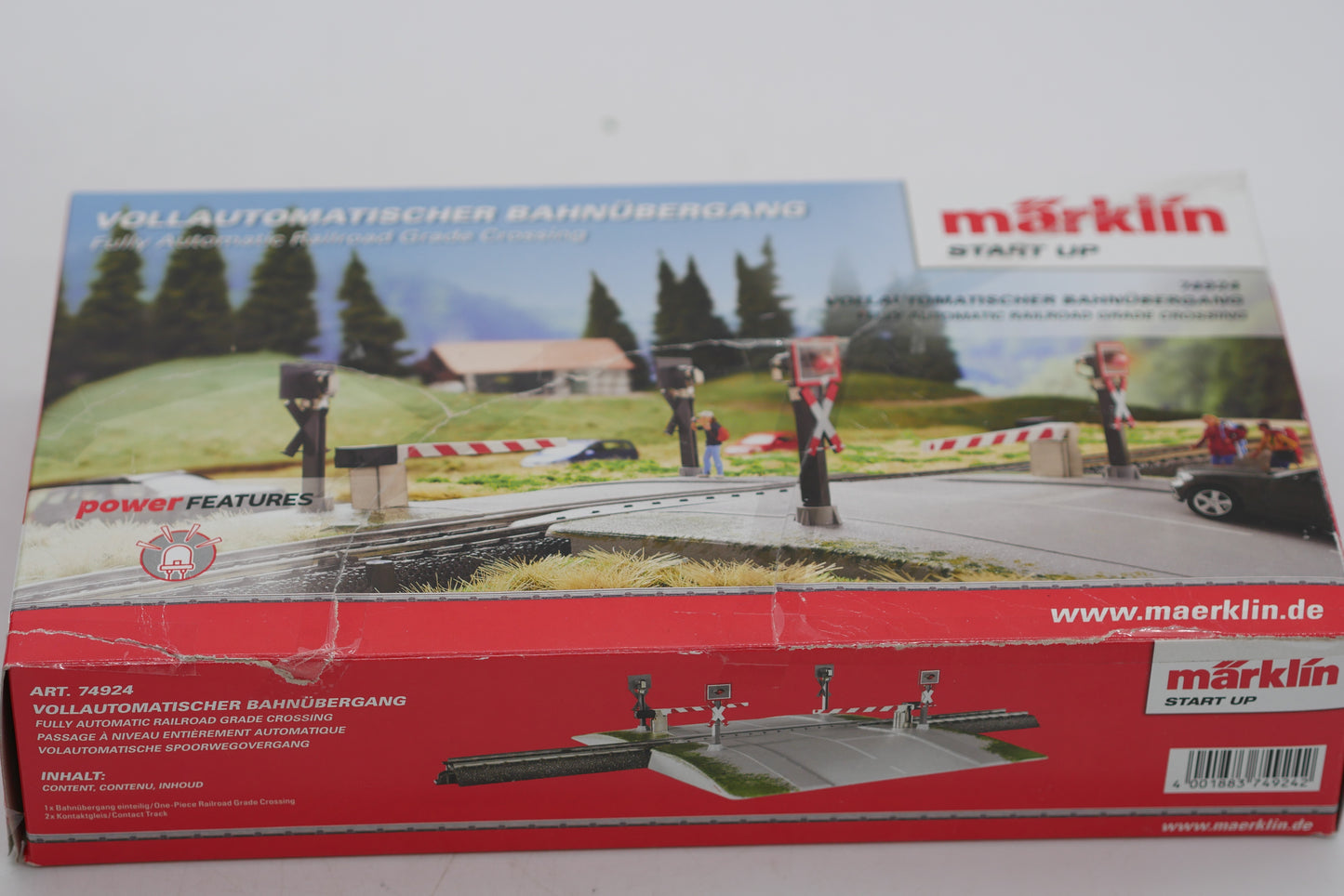 Märklin H0 - 74924 - Vollautomatische spoorweg overweg C-Rail, Start up